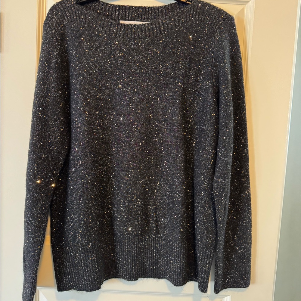 LOFT Black Glitter Women's Sweater